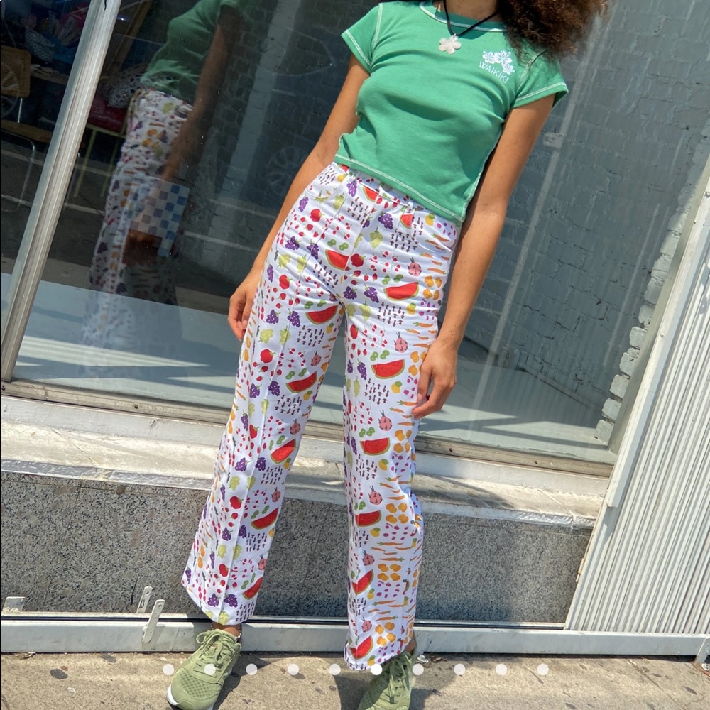 Lisa Says Gah Jeans - Farmers Market Print